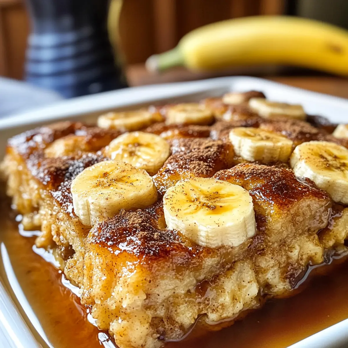 Über Nacht gebackene Bananen-Toast-Auflauf für perfekte Brunch-Momente