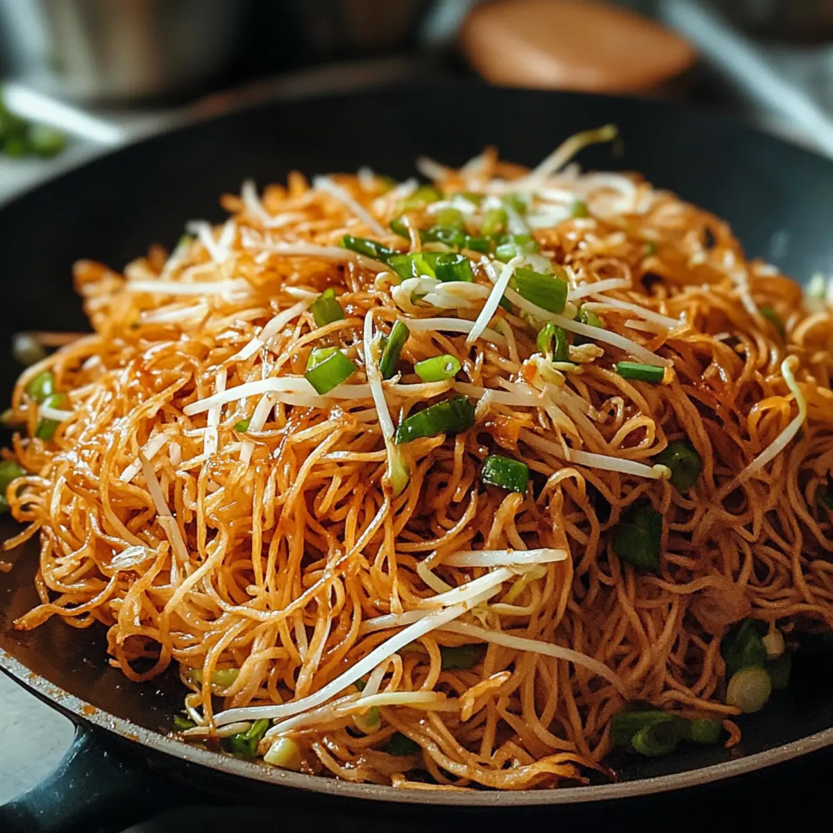 Sojasoßen-Pfannengerührte Nudeln in 10 Minuten