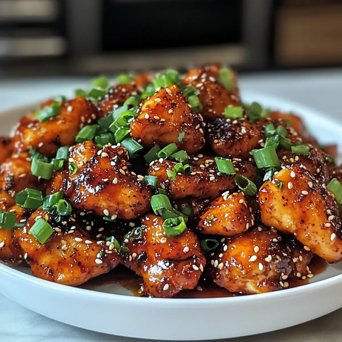 Scharfes koreanisches Gochujang-Hühnchen Rezept