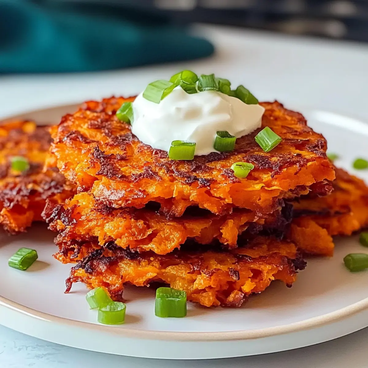 Krosse Süßkartoffel Röstis für dein Frühstück