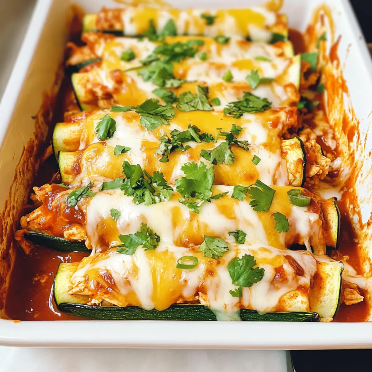 Zucchini-Enchiladas für ein leichtes Abendessen