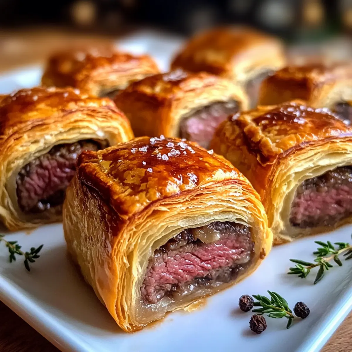 Mini-Rinder-Wellington-Häppchen für festliche Anlässe