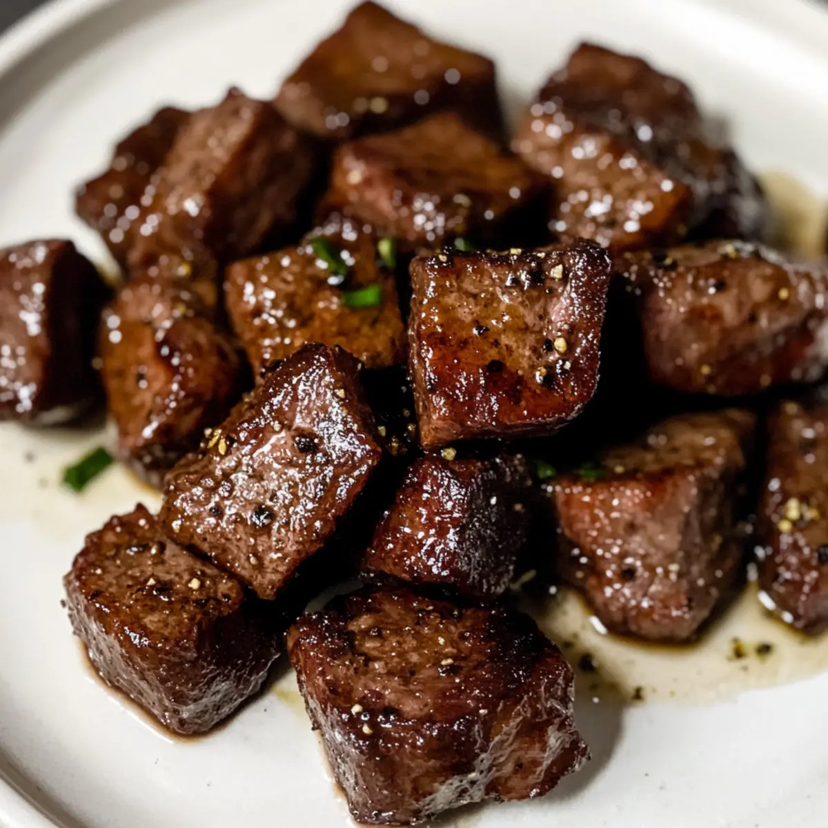 Luftfritteusen-Rindersteakstücke in 5 Minuten