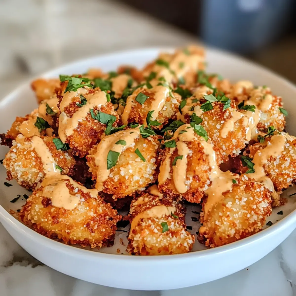Crispy Bang Bang Hähnchen in der Heißluftfritteuse