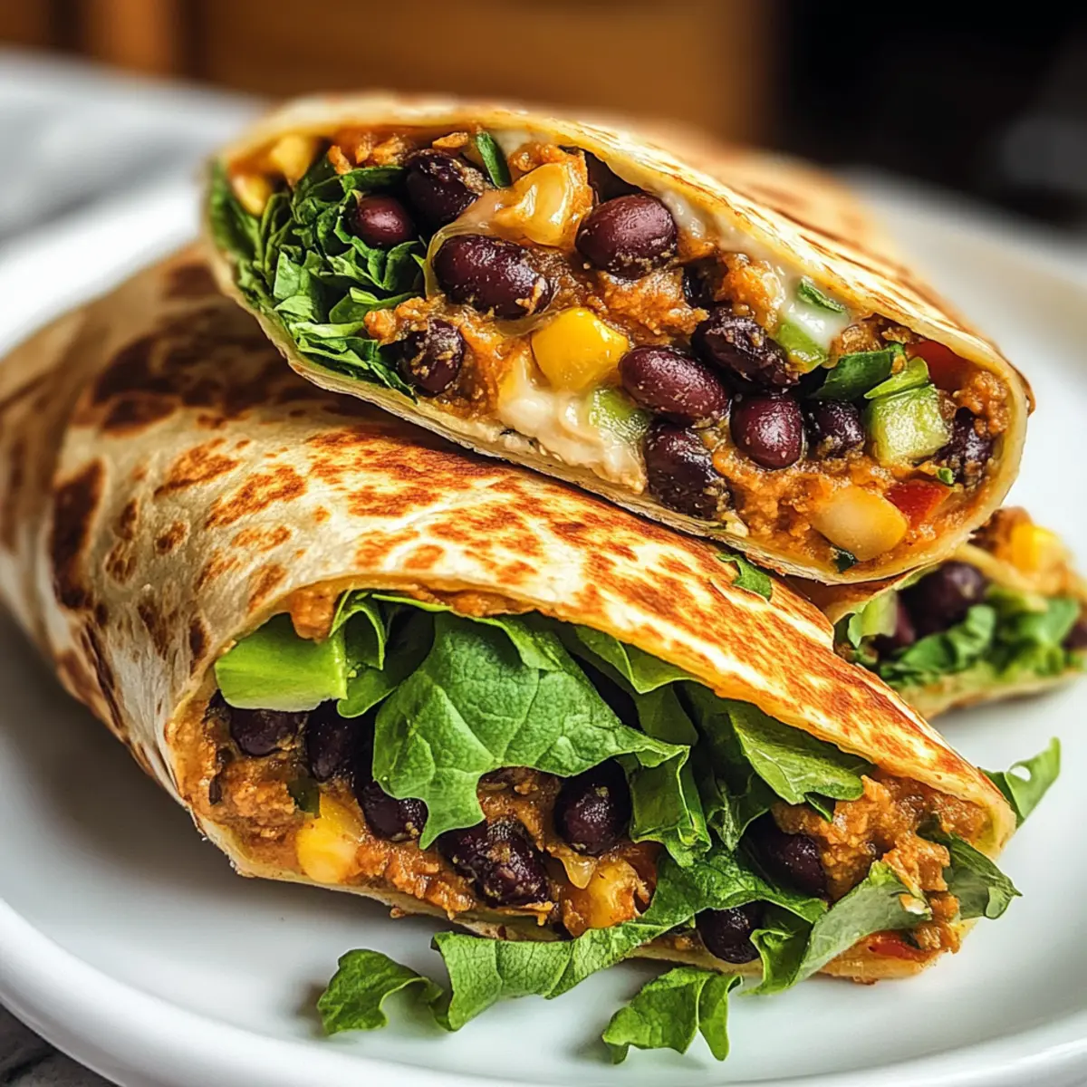 Schwarze-Bohnen-Crunch-Wrap in 20 Minuten zubereiten