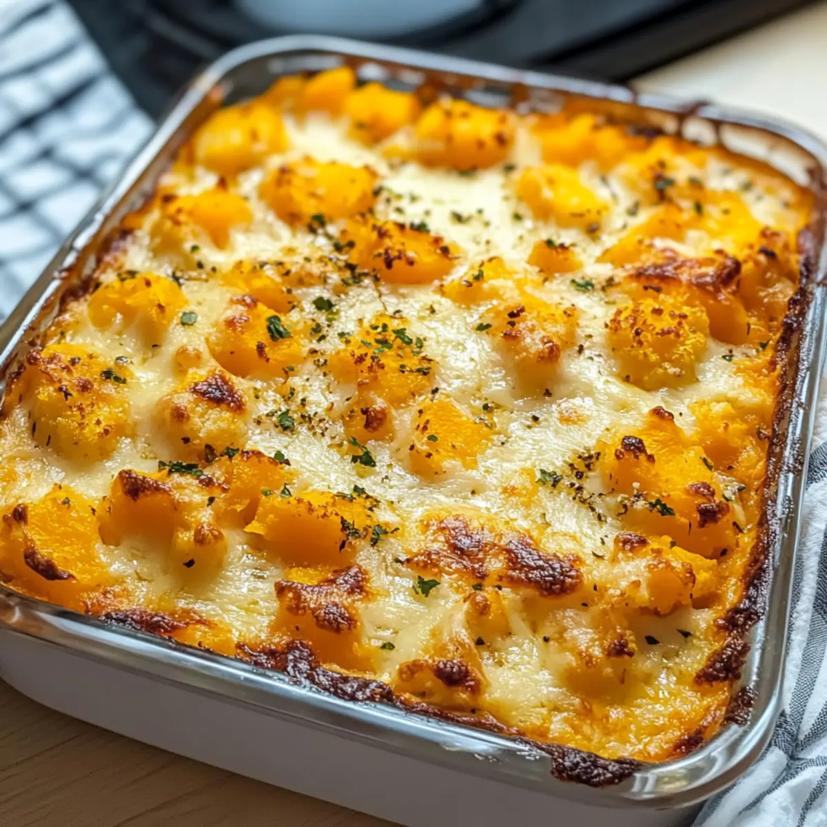 Butternut-Kürbisauflauf ganz einfach und köstlich