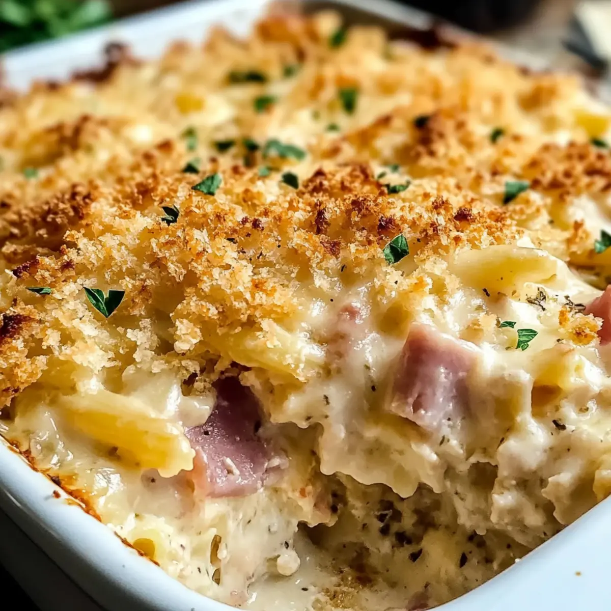 Hühnchen Cordon Bleu Auflauf für die ganze Familie