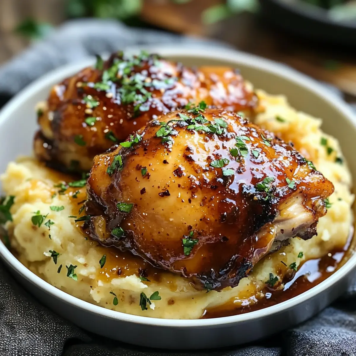 Chipotle Honig Hähnchenschenkel mit cremigem Gouda