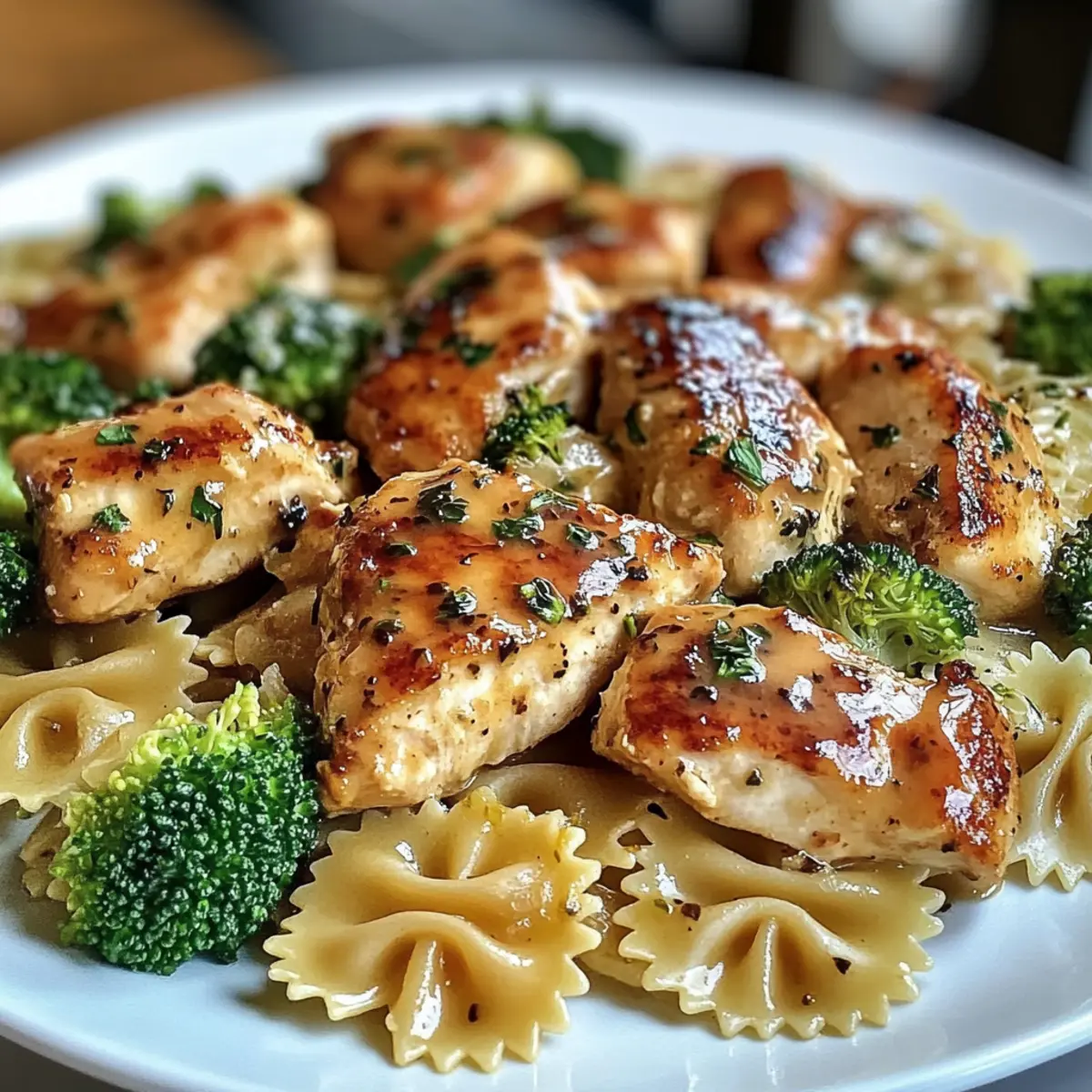 Cowboy-Butter-Zitronen-Schmetterlingshähnchen mit Brokkoli