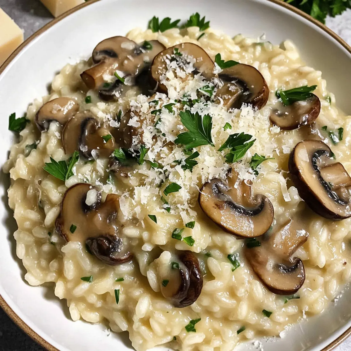 Cremiges Pilzrisotto für Feinschmecker zuhause