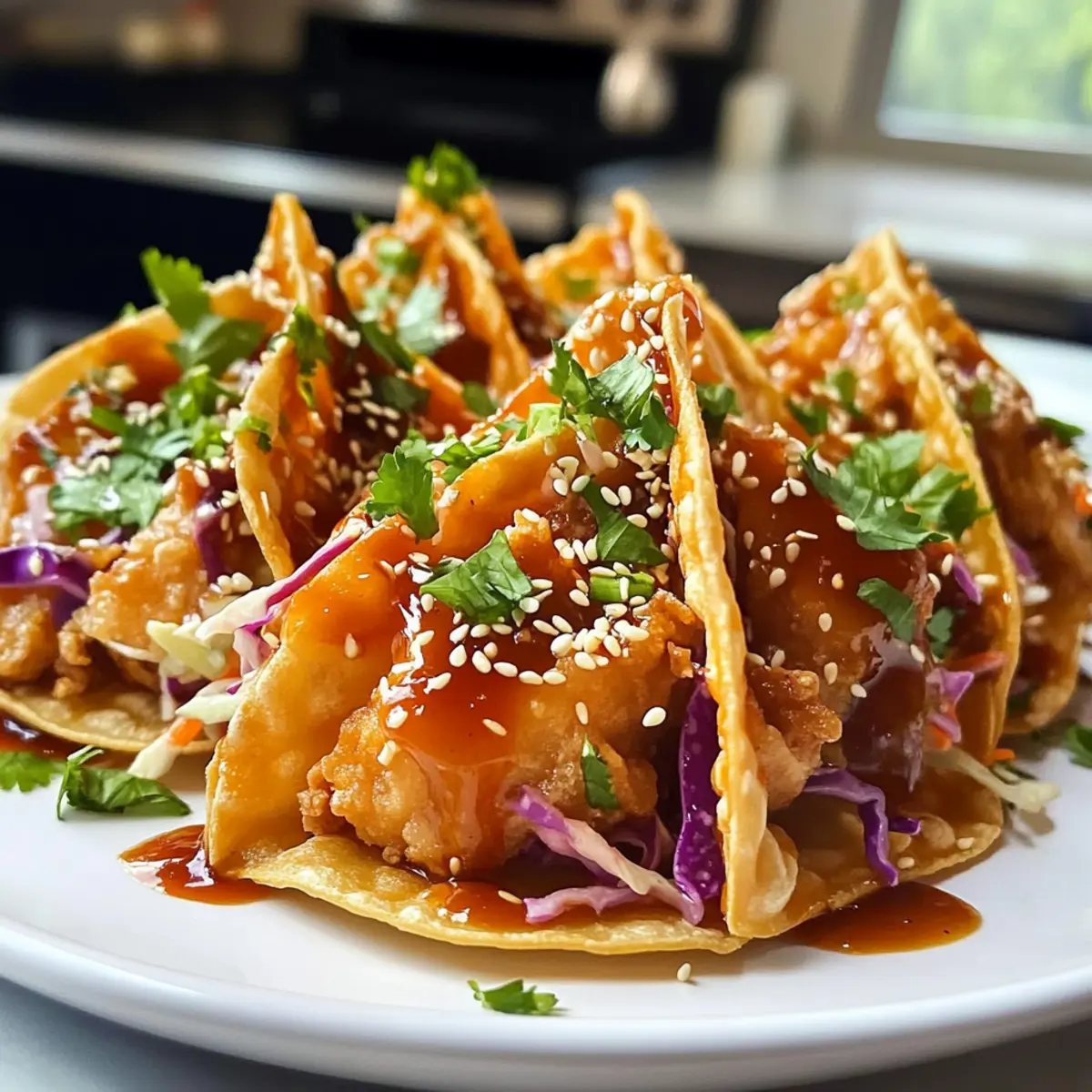 Crispy Hühnchen Wonton Tacos – Ein Genuss für alle