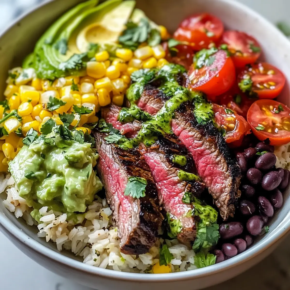 Einfache Koriander-Limetten-Steak-Bowls für jeden Tag