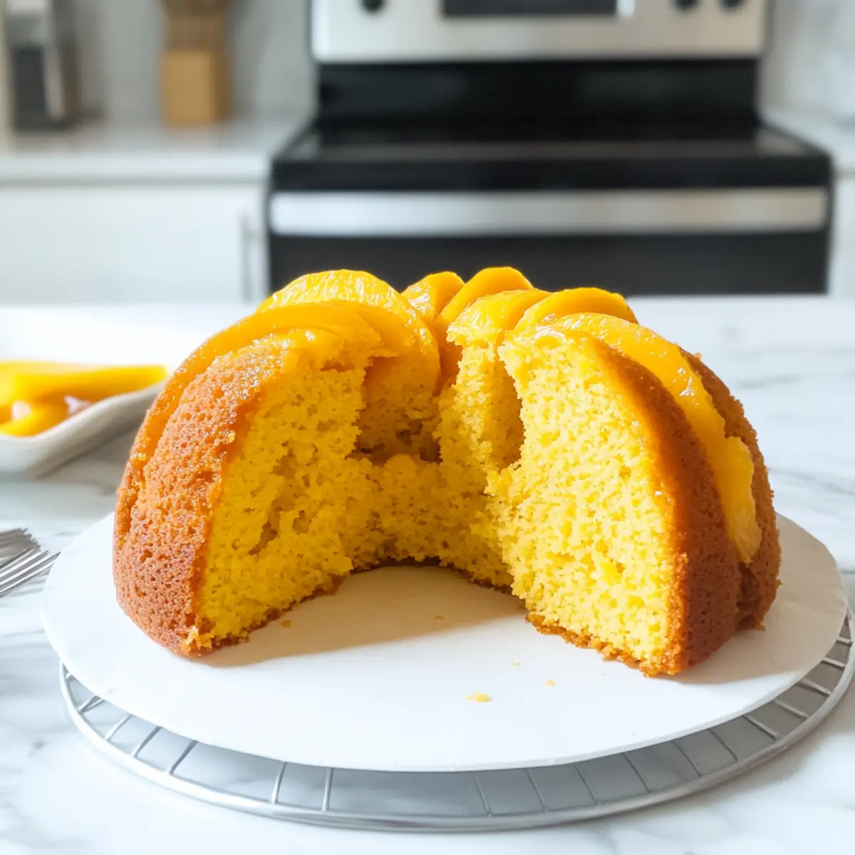 Eierloser Mango Bundt Kuchen für den perfekten Genuss