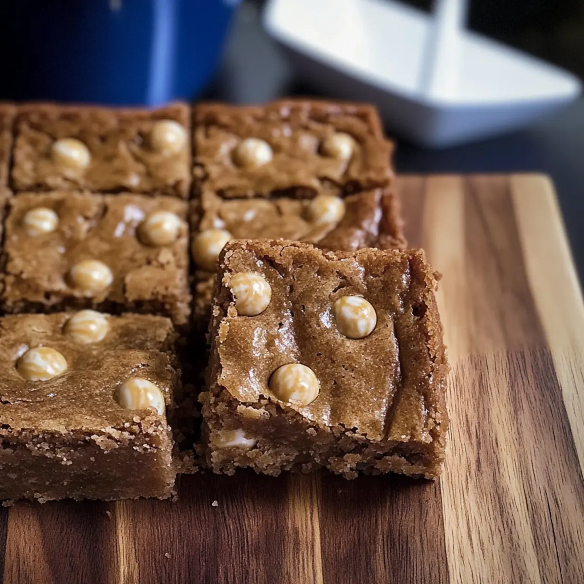 Malzmilchball Blondies für unwiderstehlichen Genuss