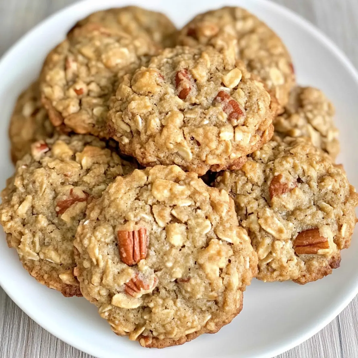 Haferflocken Kokosnuss Pekannuss Kekse selbst gemacht
