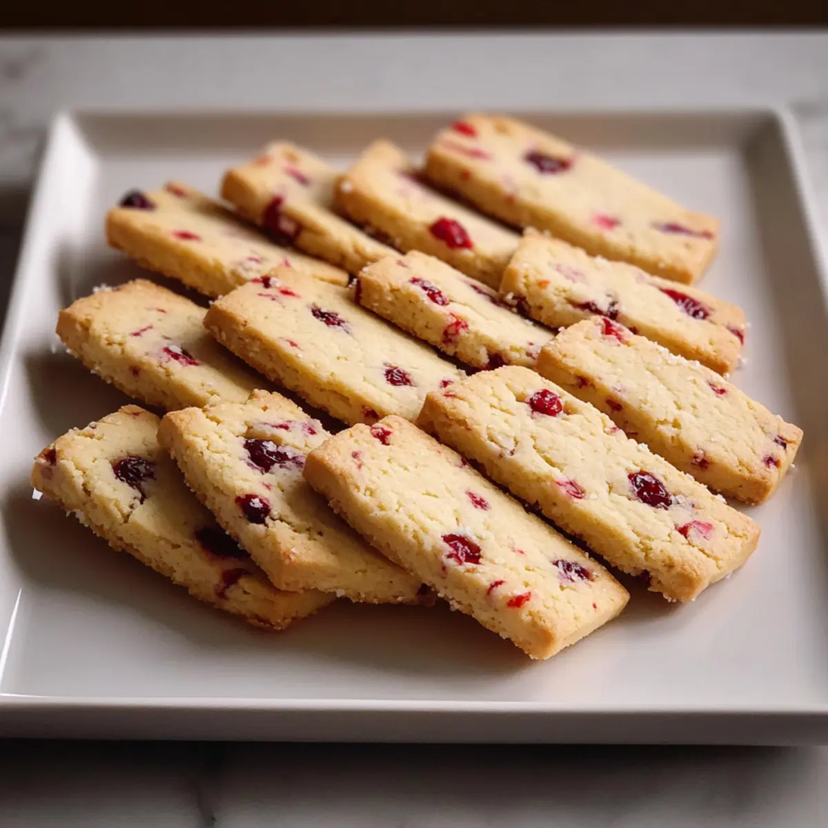 Orangen-Cranberry-Shortbread-Kekse für die Feiertage