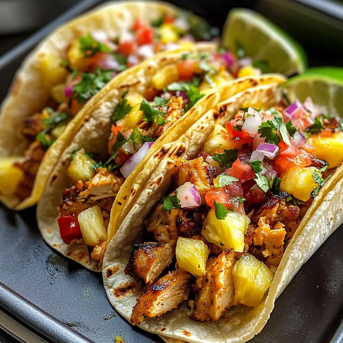 Ananas Hähnchen Tacos für deinen Sommer-Hit