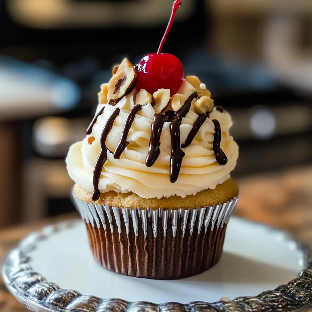 Bananensplit-Cupcakes für den perfekten Genuss