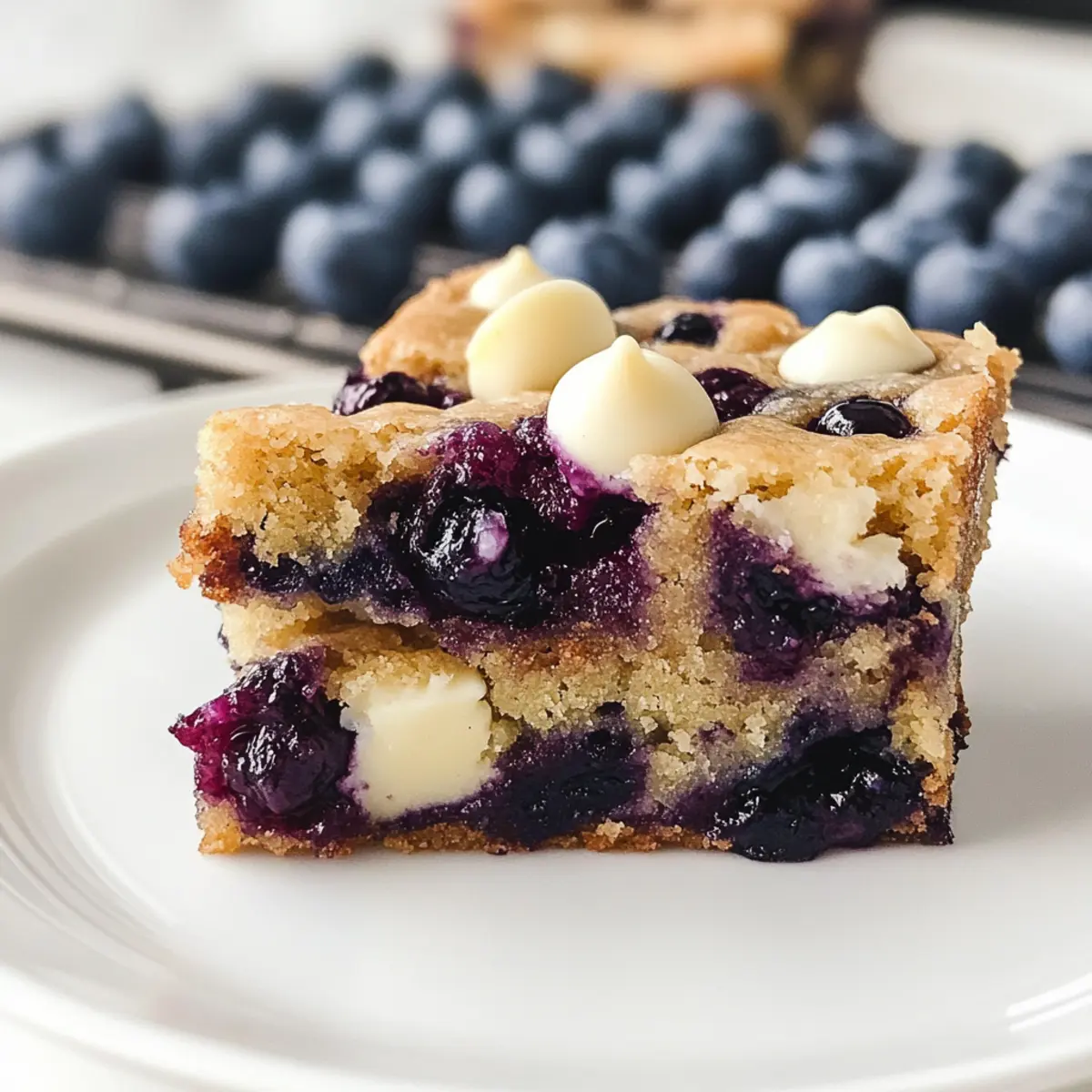 Fudgy Heidelbeer-Brownies für den Sommergenuss