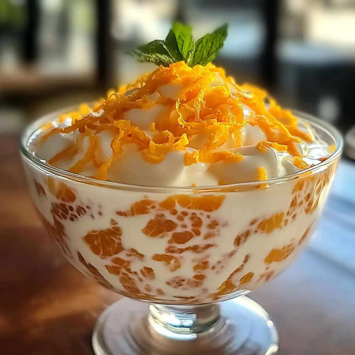 Kokosnuss Orange Glanz für erfrischenden Genuss