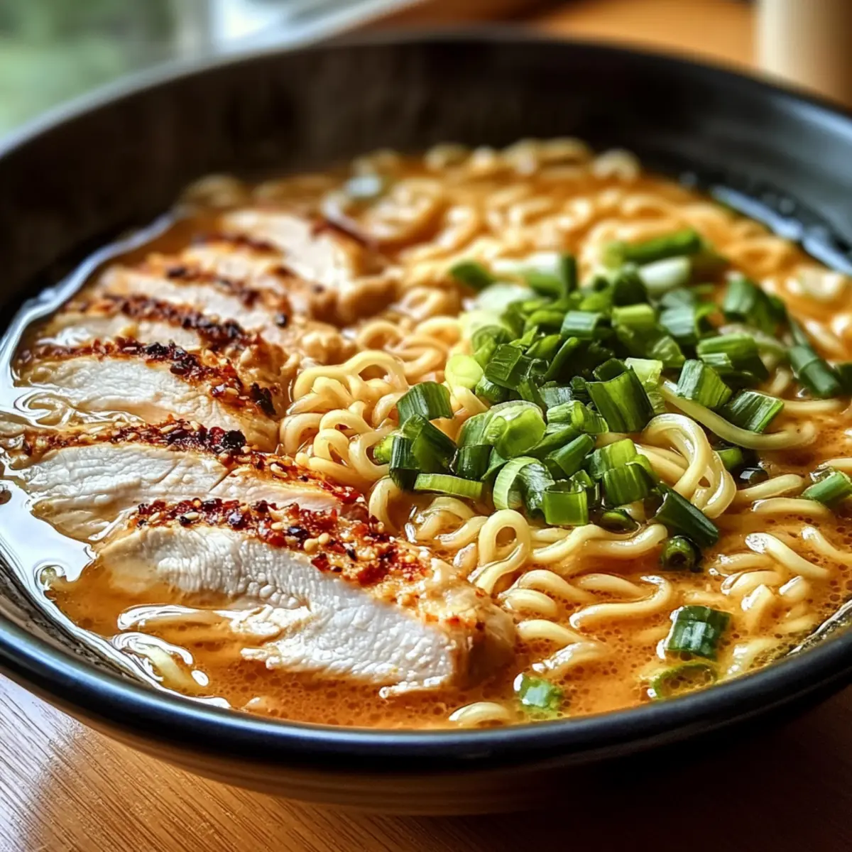 Creamige Knoblauch-Hühnchen-Ramen für gemütliche Abende