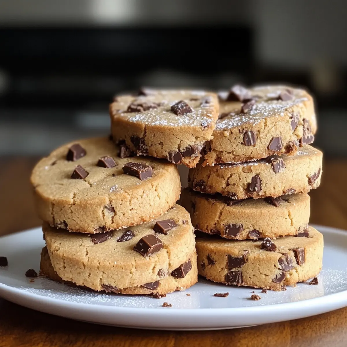 Espresso-Shortbread-Kekse mit Toffee-Stücken Rezept