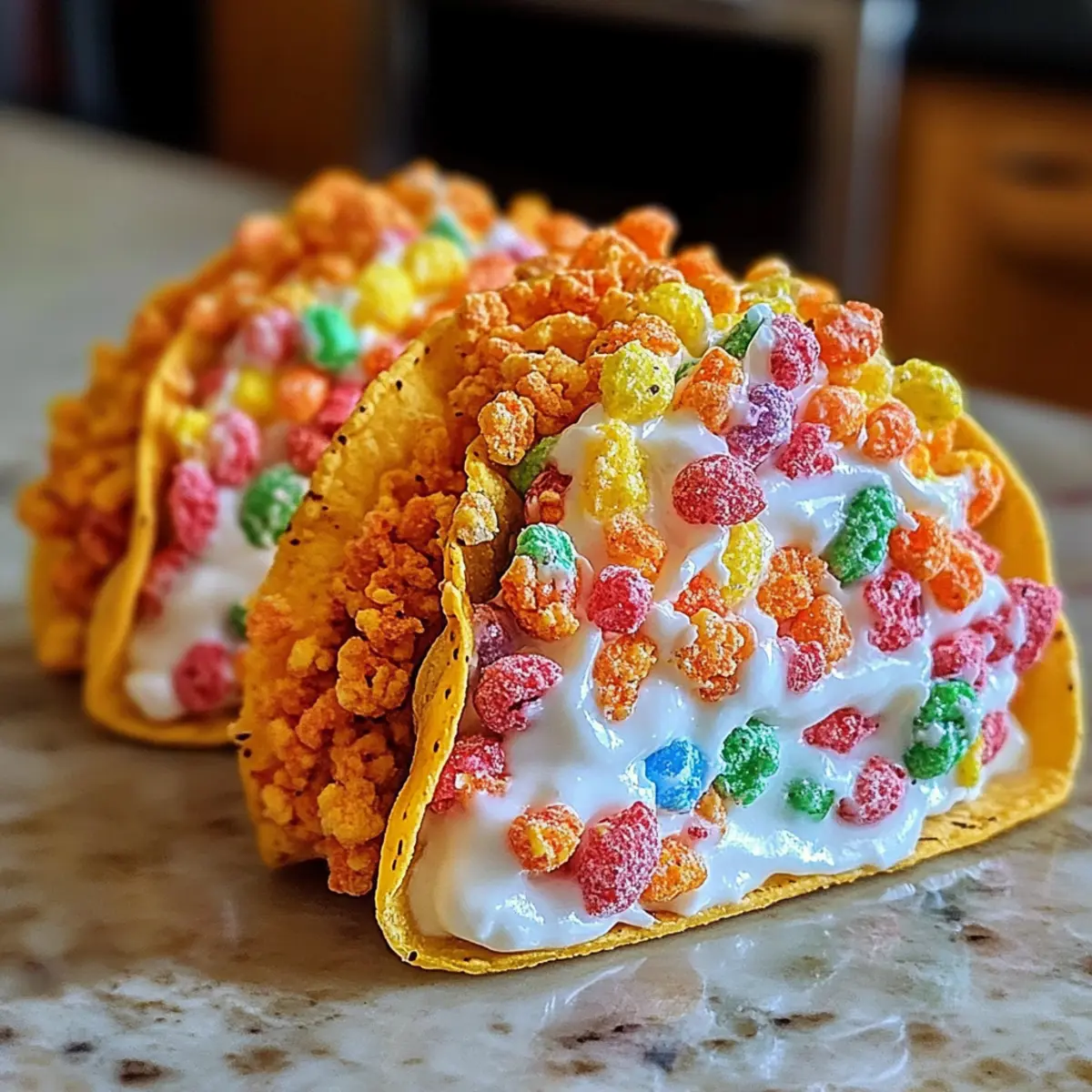 Fruity Pebbles Käsekuchen Tacos für den perfekten Genuss