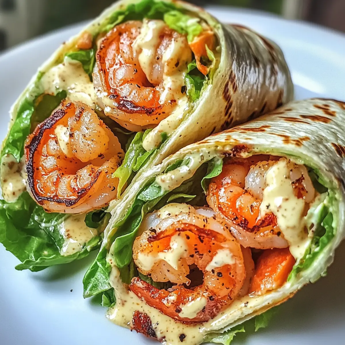 Gegrillte Garnelen Caesar Wickel für jeden Tag