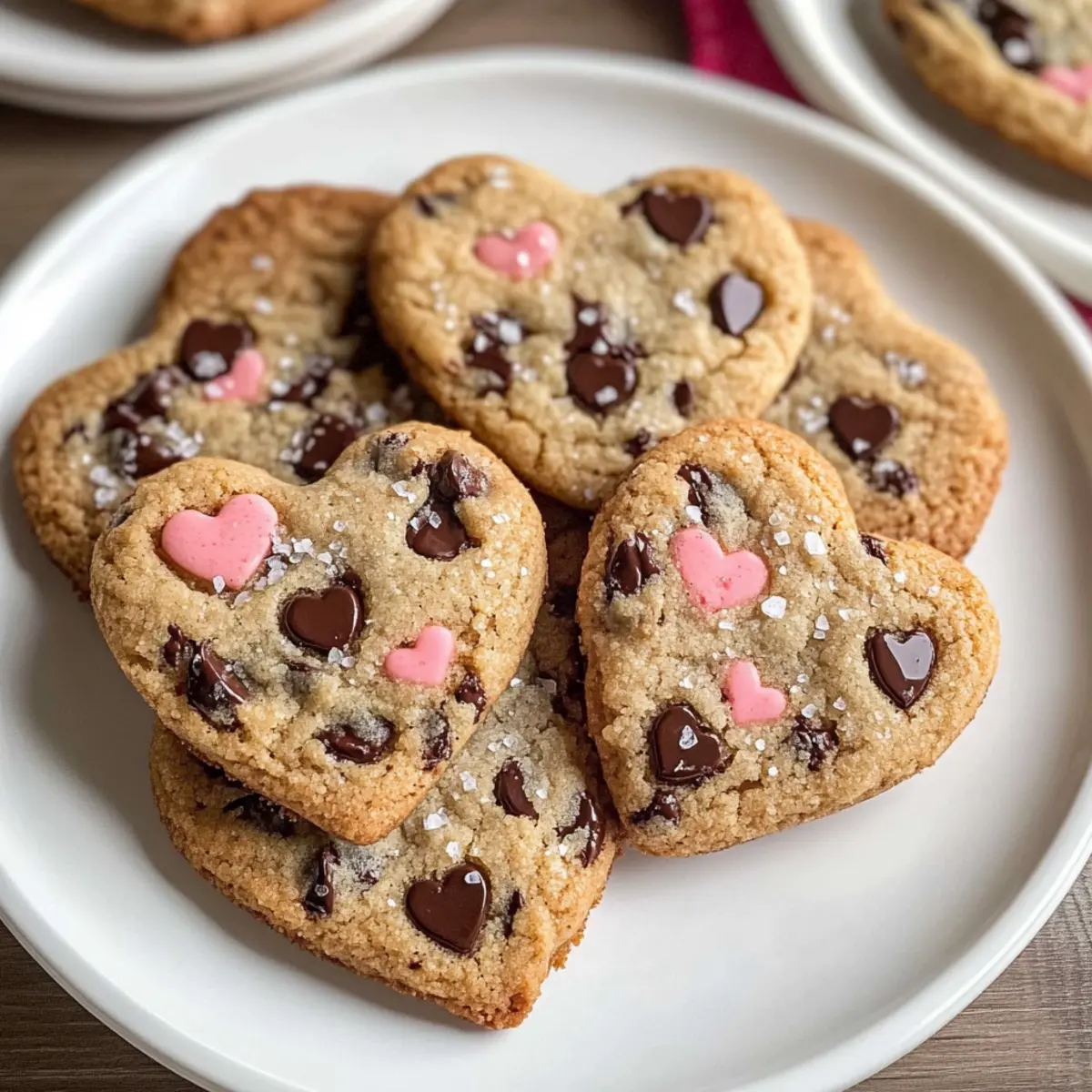 Herzförmige Schokoladenkekse in 30 Minuten frisch gebacken