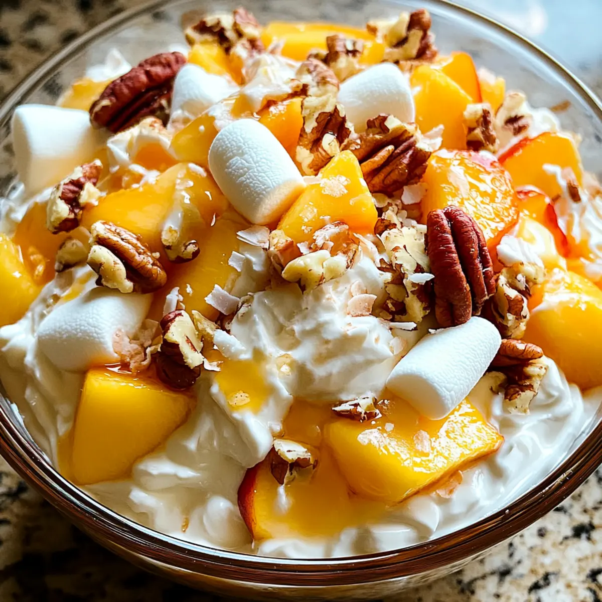 Millionärspfirsichsalat für den perfekten Genuss