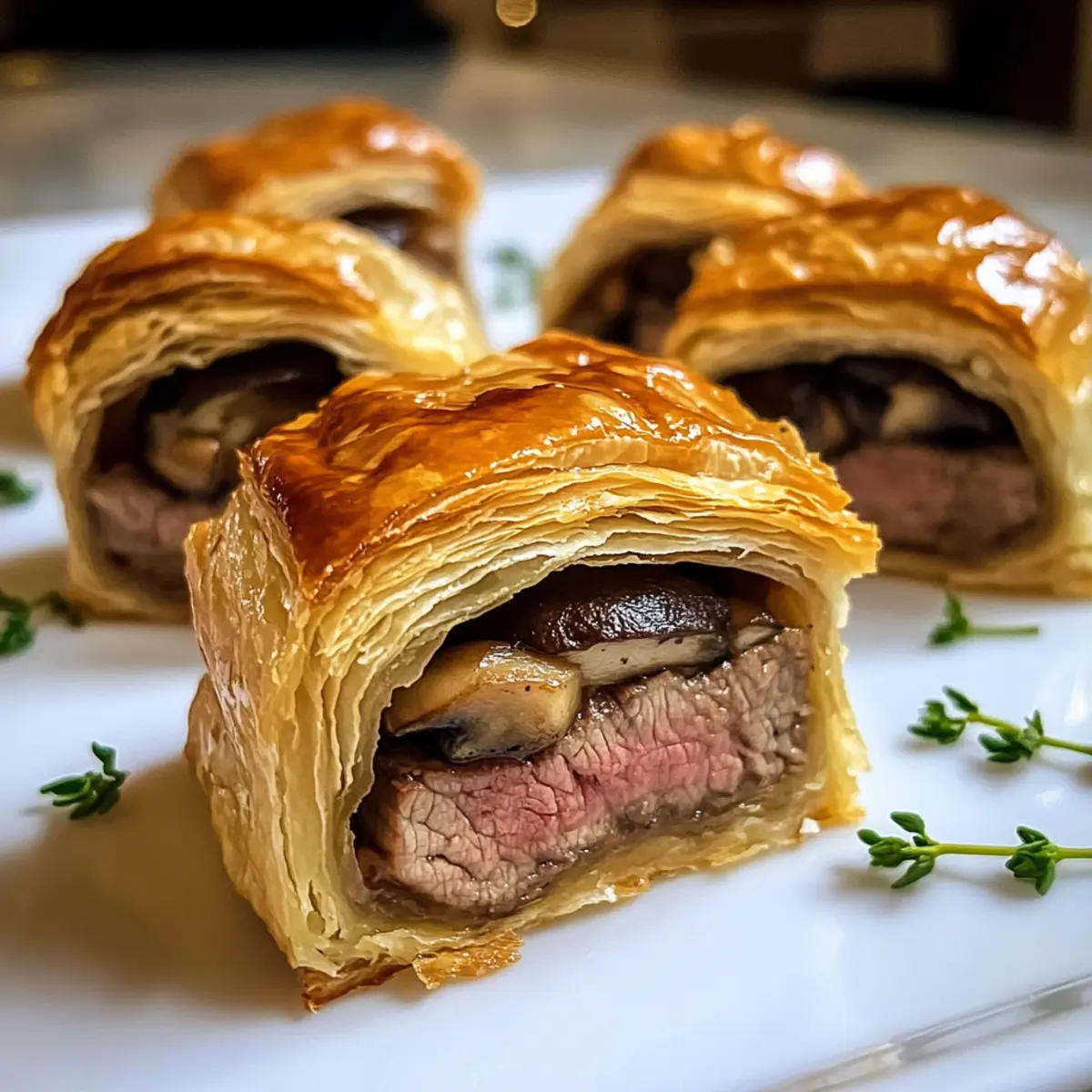 Mini Rinder Wellington Bissen für festliche Anlässe