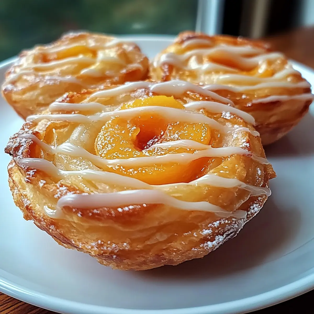 Pfirsichkuchen-Cruffins: Fluffig mit köstlicher Füllung