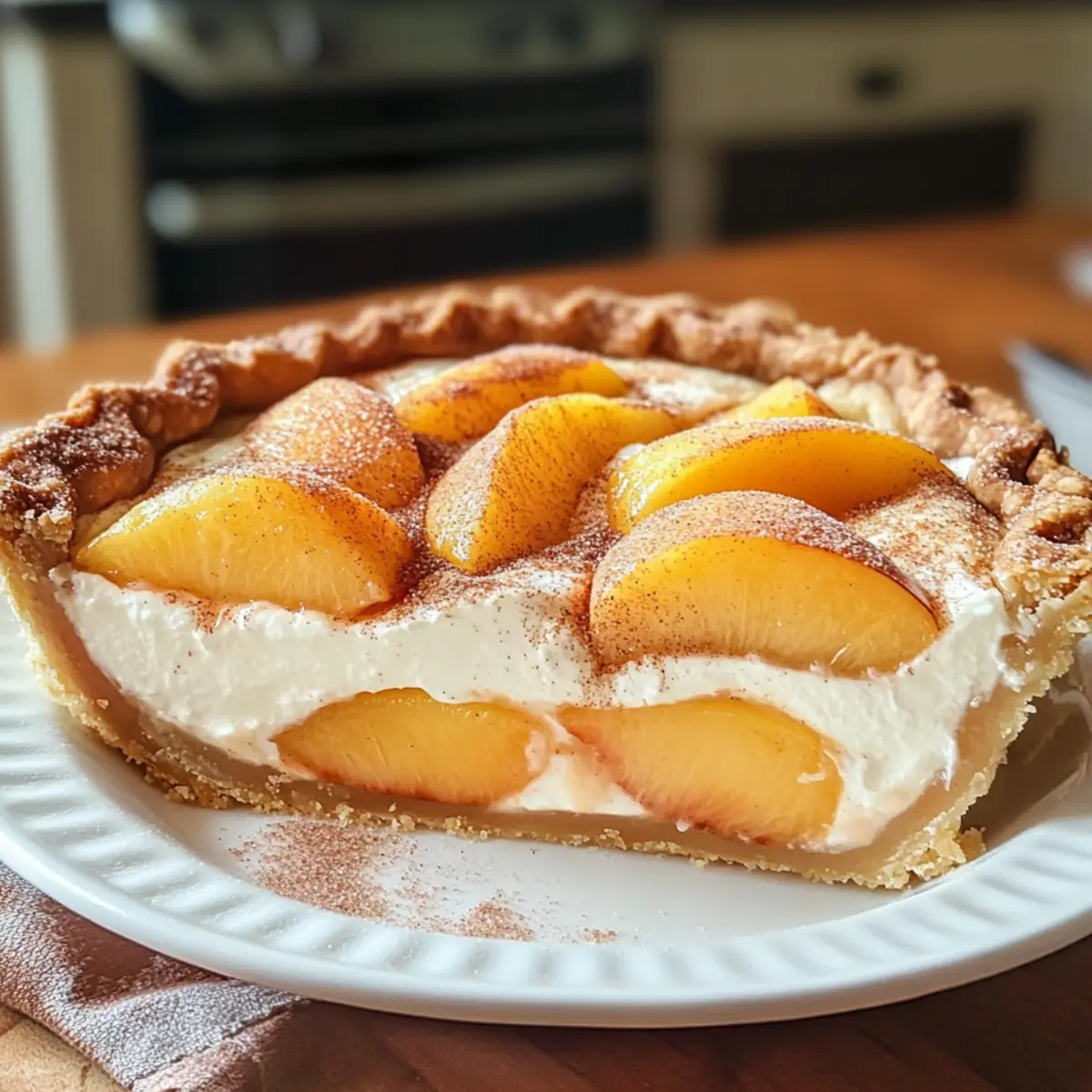 Pfirsich- und Sahneplatz: Der perfekte Sommersnack