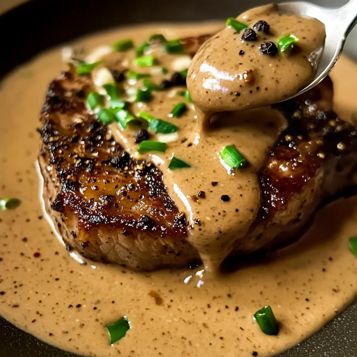 Pfefferkernsauce für das perfekte Steak