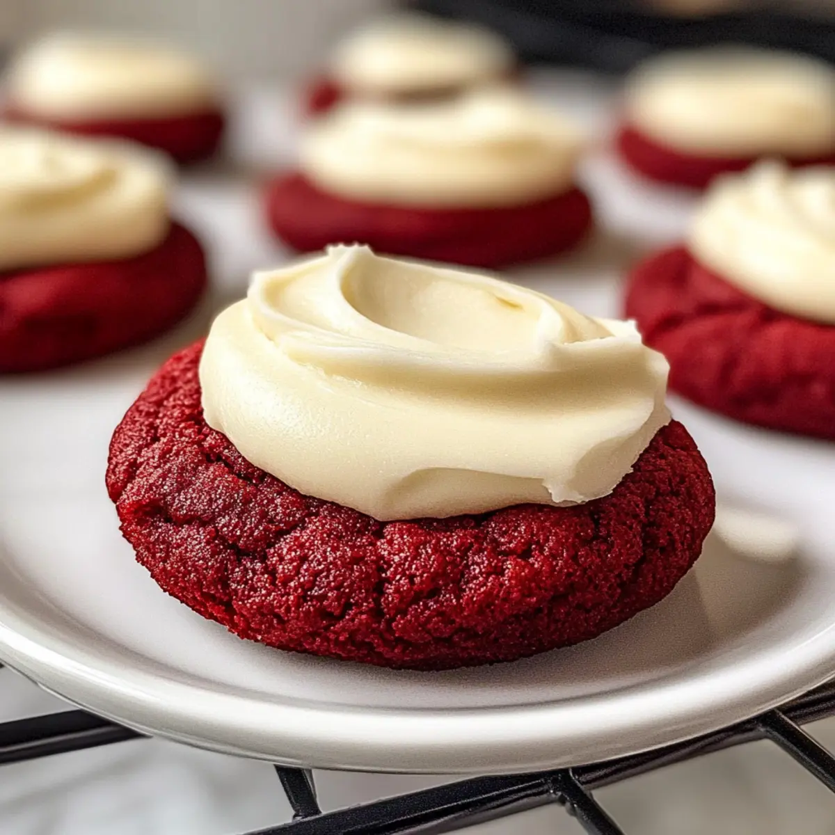 Rote Samt-Kekse mit Frischkäse-Frosting für dich