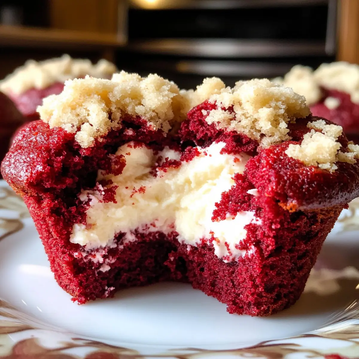 Rote Samtmuffins mit Frischkäsefüllung selber machen