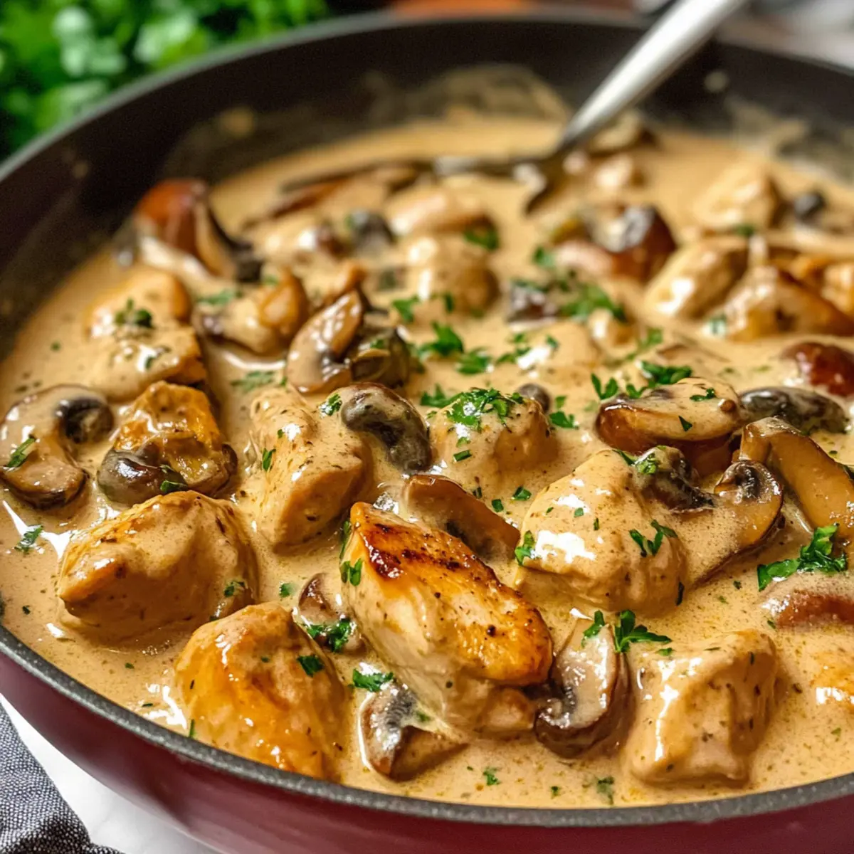 Reiches Hähnchen-Stroganoff in weniger als 30 Minuten