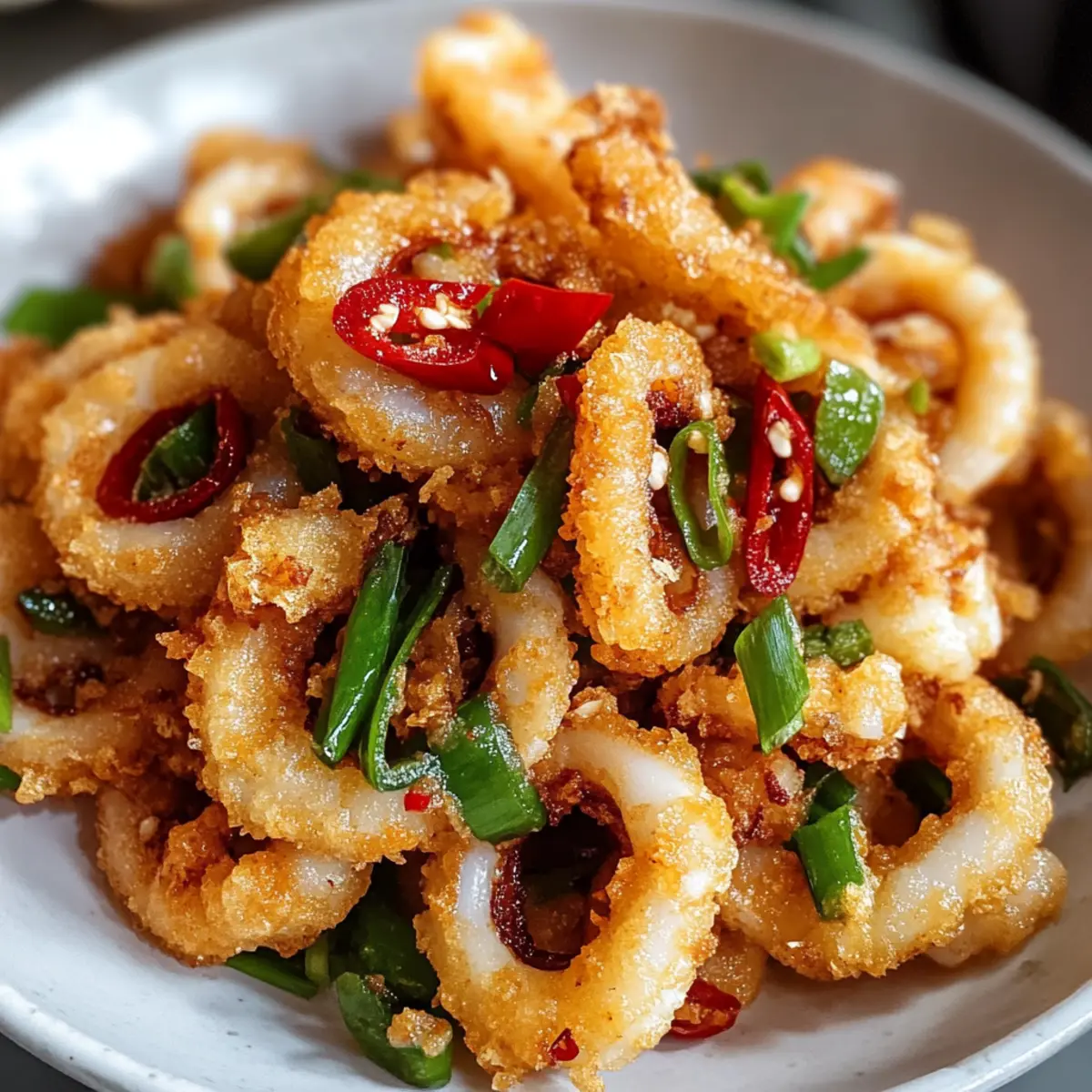 Salz und Pfeffer Tintenfisch ganz einfach machen