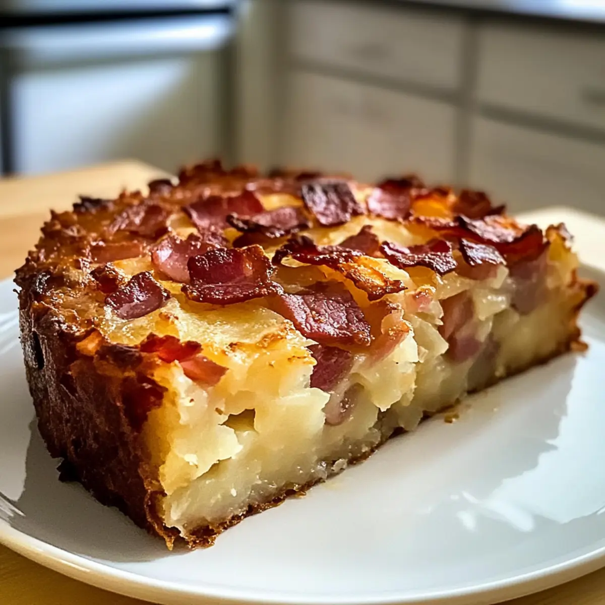 Herzhafter deutscher Kartoffelkuchen für jeden Anlass