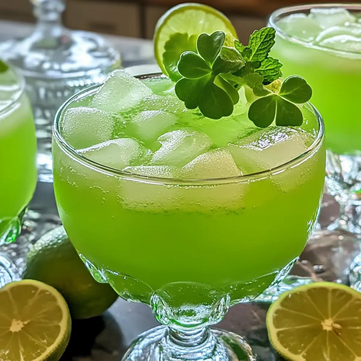 Shamrock Punch Cocktail für deine St. Patrick’s Day Party
