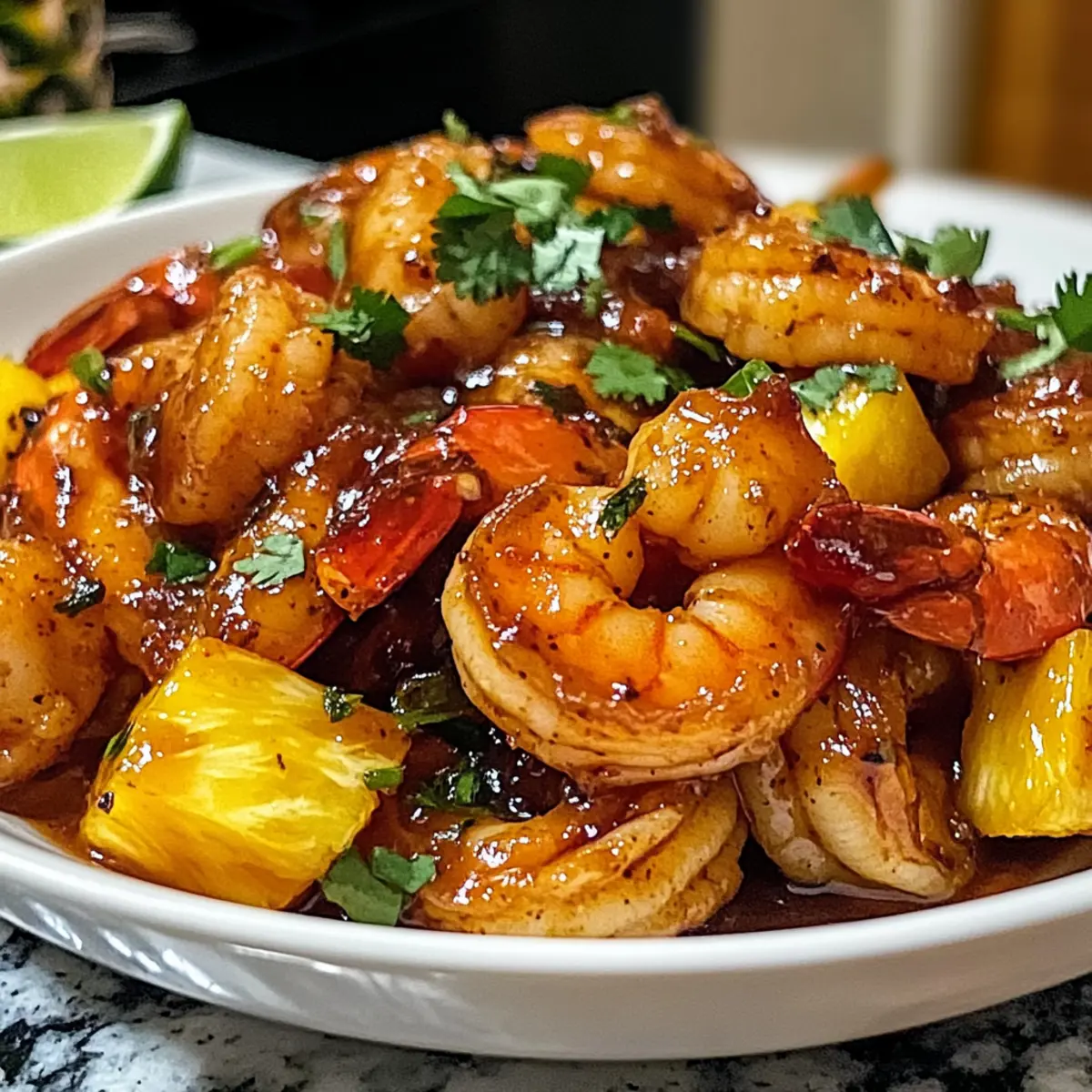 Süß-Chili-Ananas-Garnelen für ein schnelles Dinner