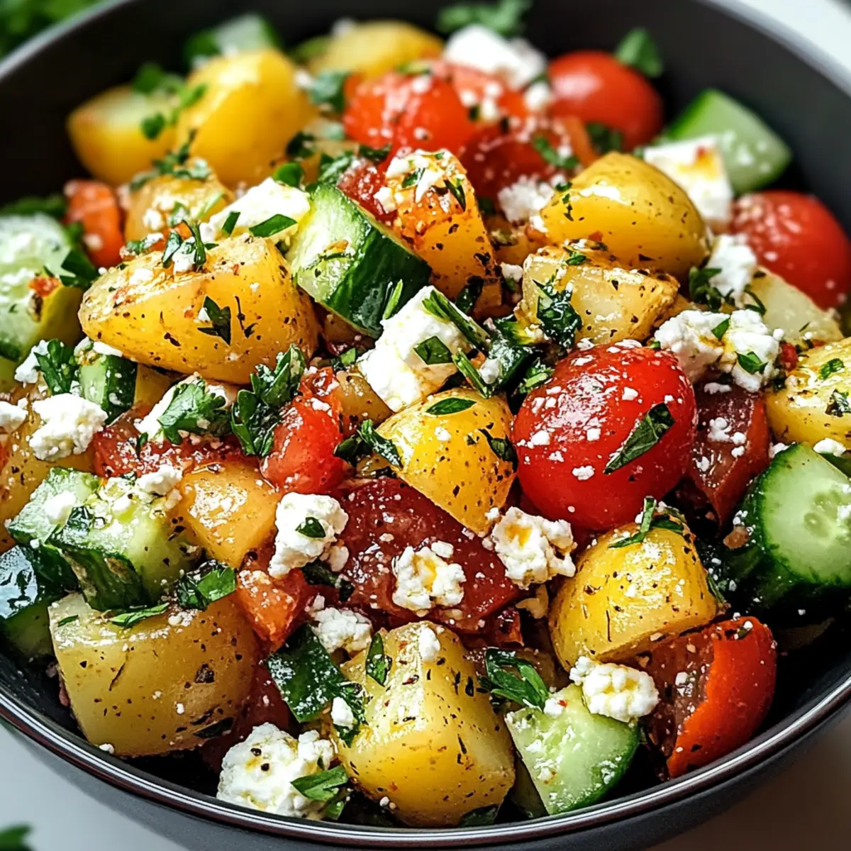 Türkischer Kartoffelsalat mit frischen Aromen