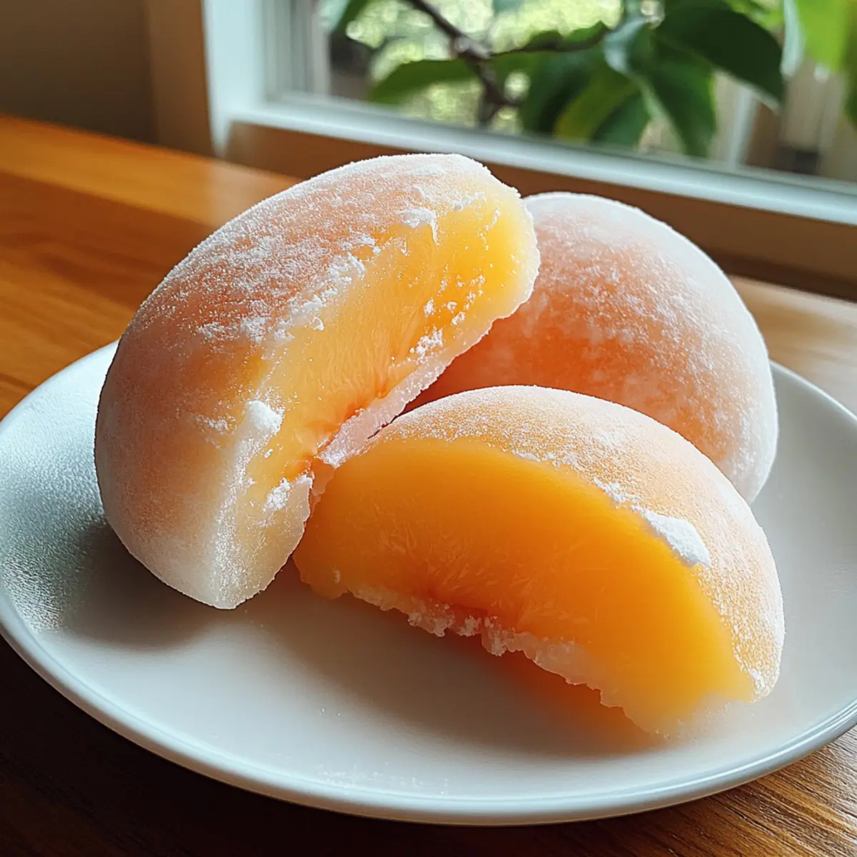 Ganzes Pfirsich-Mochi: Das perfekte Sommerdessert