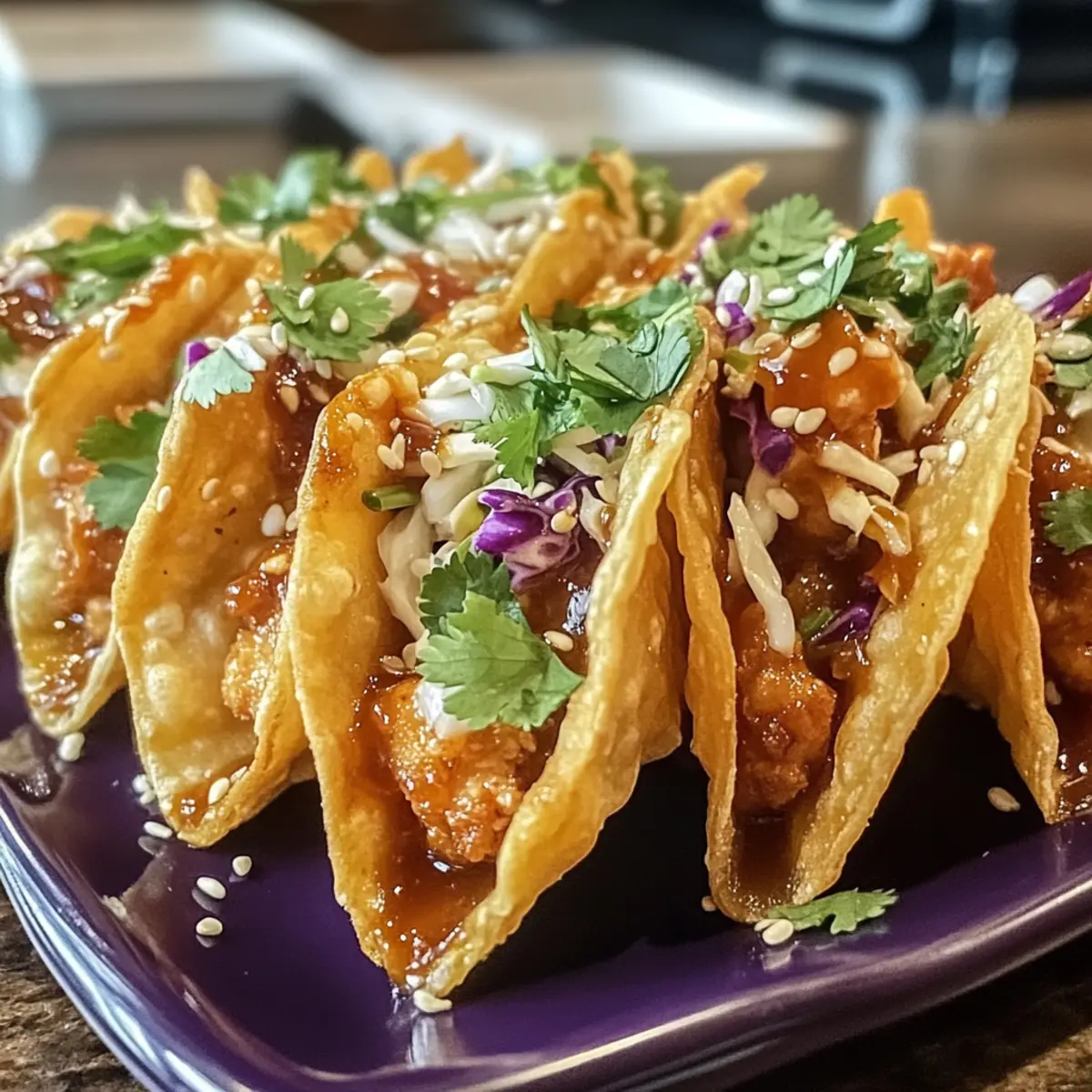Applebee’s Hähnchen Wonton Tacos selbstgemacht