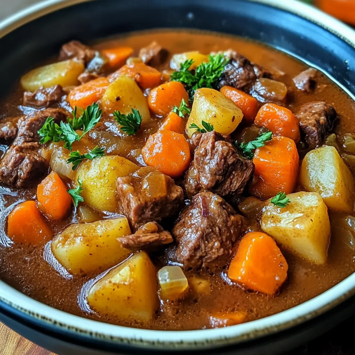 Herbsternte Rindereintopf für gemütliche Abende