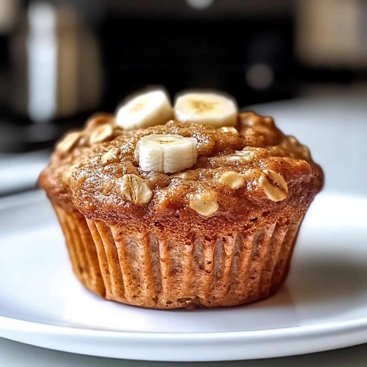 Gesunde Bananen Haferflocken Muffins für jeden Tag