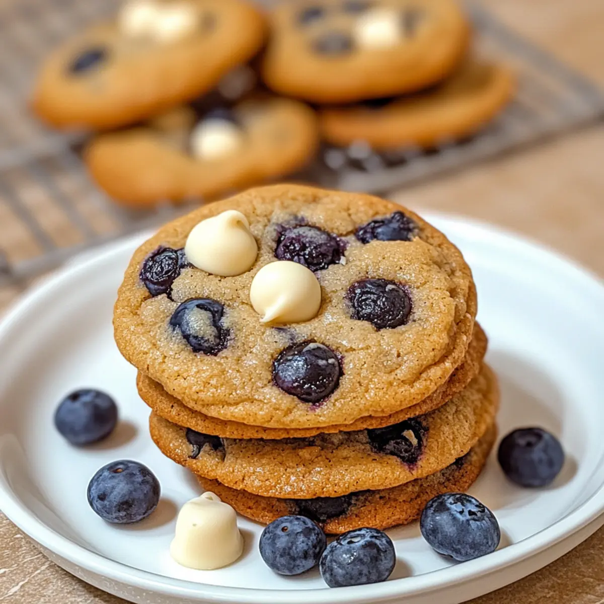 Heidelbeer-Weißschokolade-Chip-Cookies für Schokoladenliebhaber