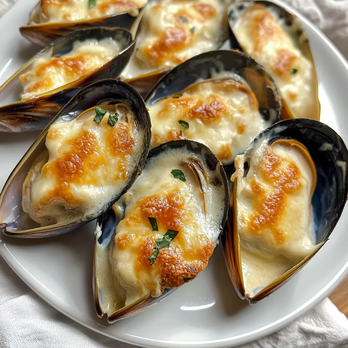 Käse-Mayo-Muscheln schnell und einfach zubereitet