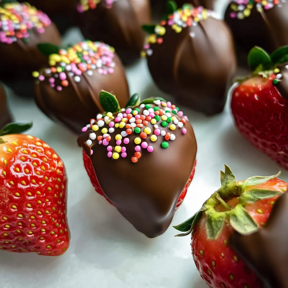 Schokoladenüberzogene Erdbeeren: Einfach und Lecker