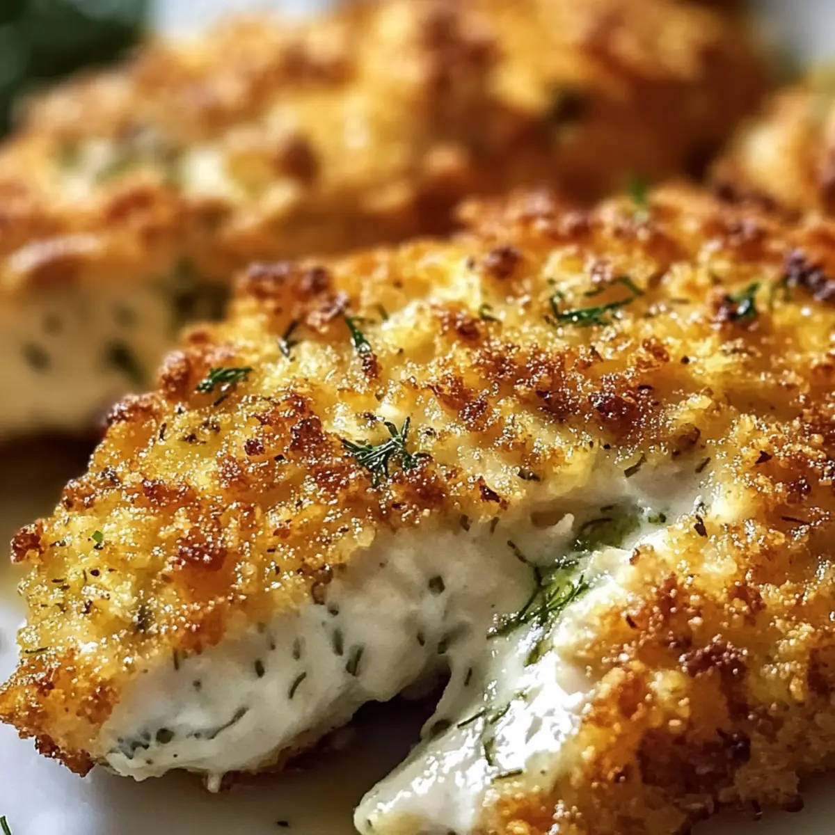 Dillgurken Parmesan Hähnchen für knusprige Genussmomente